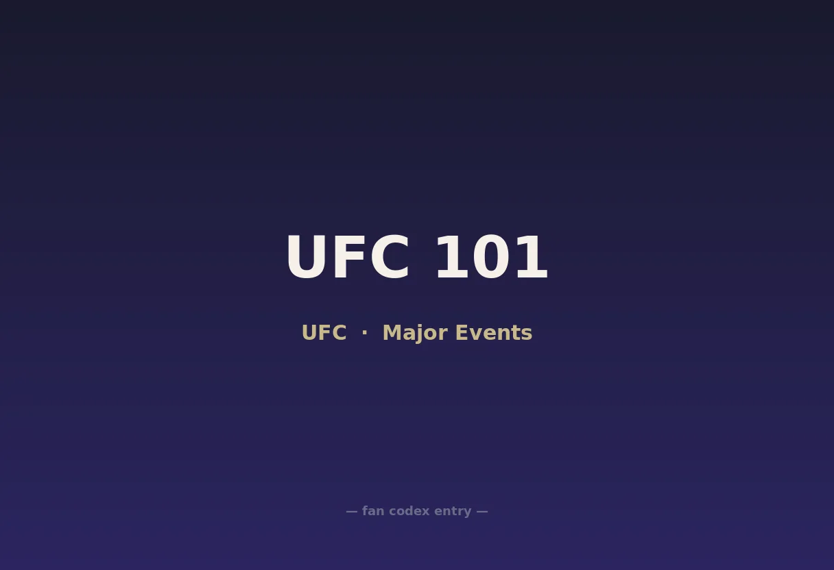 UFC 101