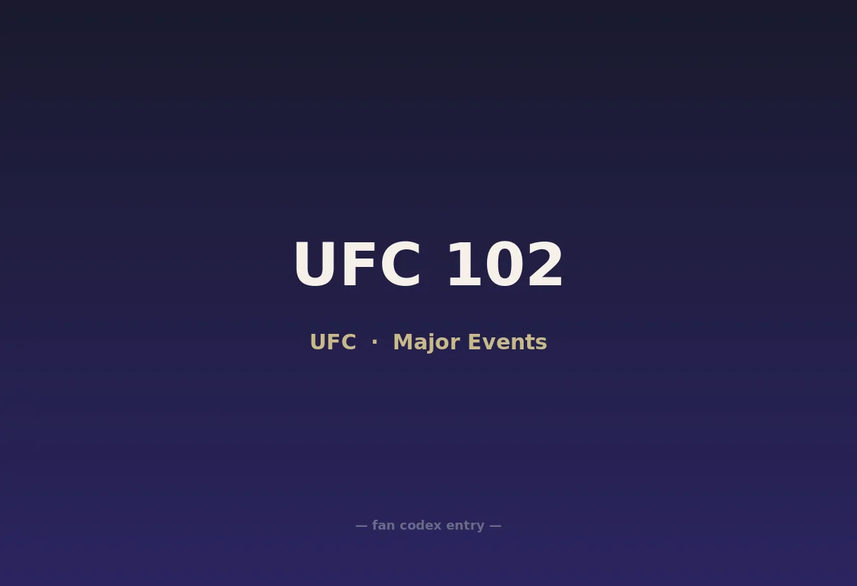 UFC 102