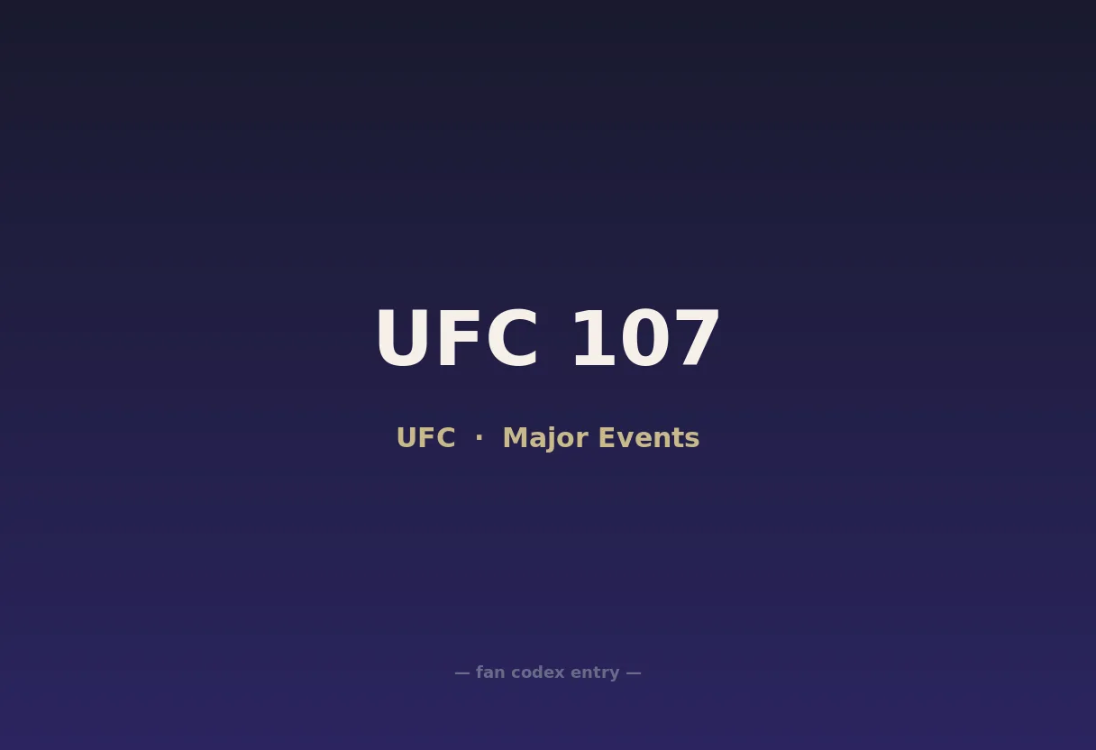 UFC 107
