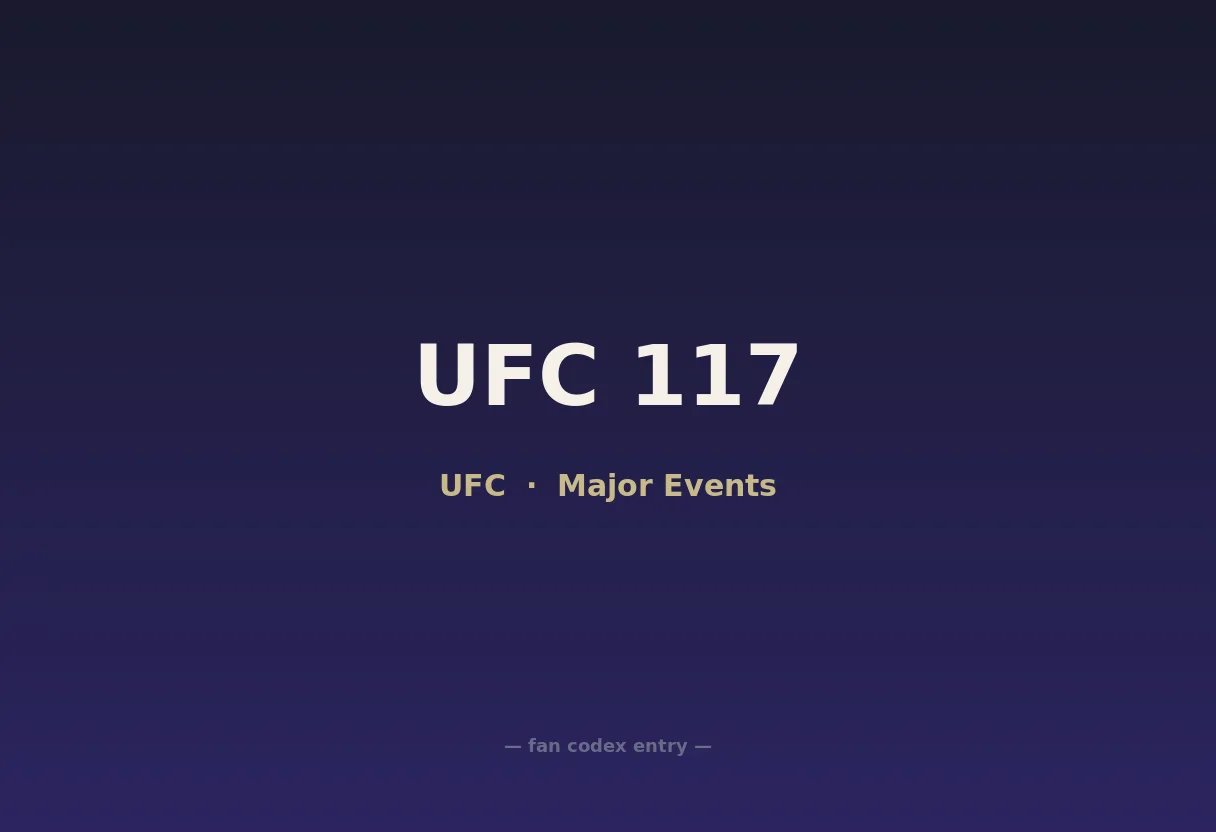 UFC 117