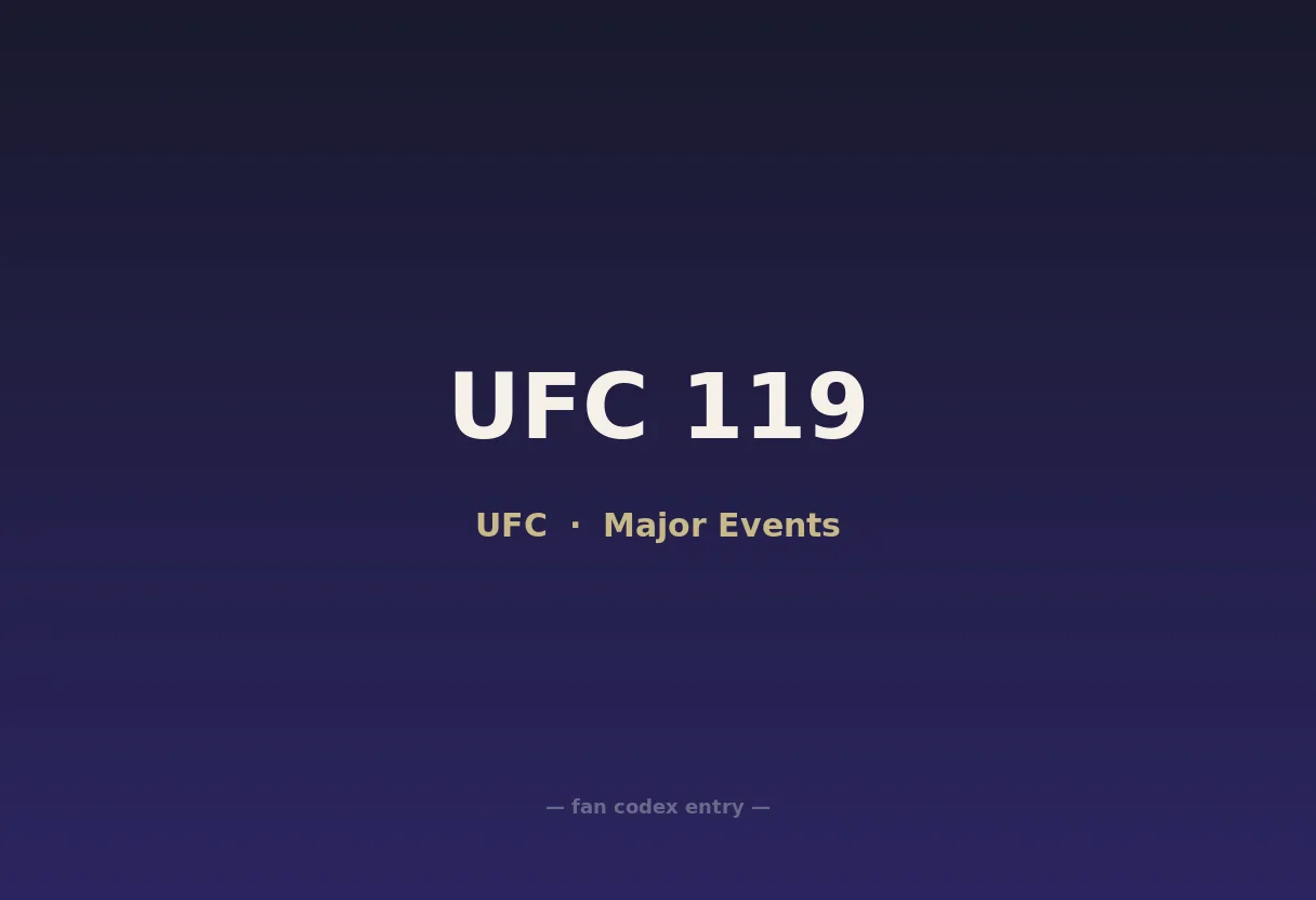 UFC 119