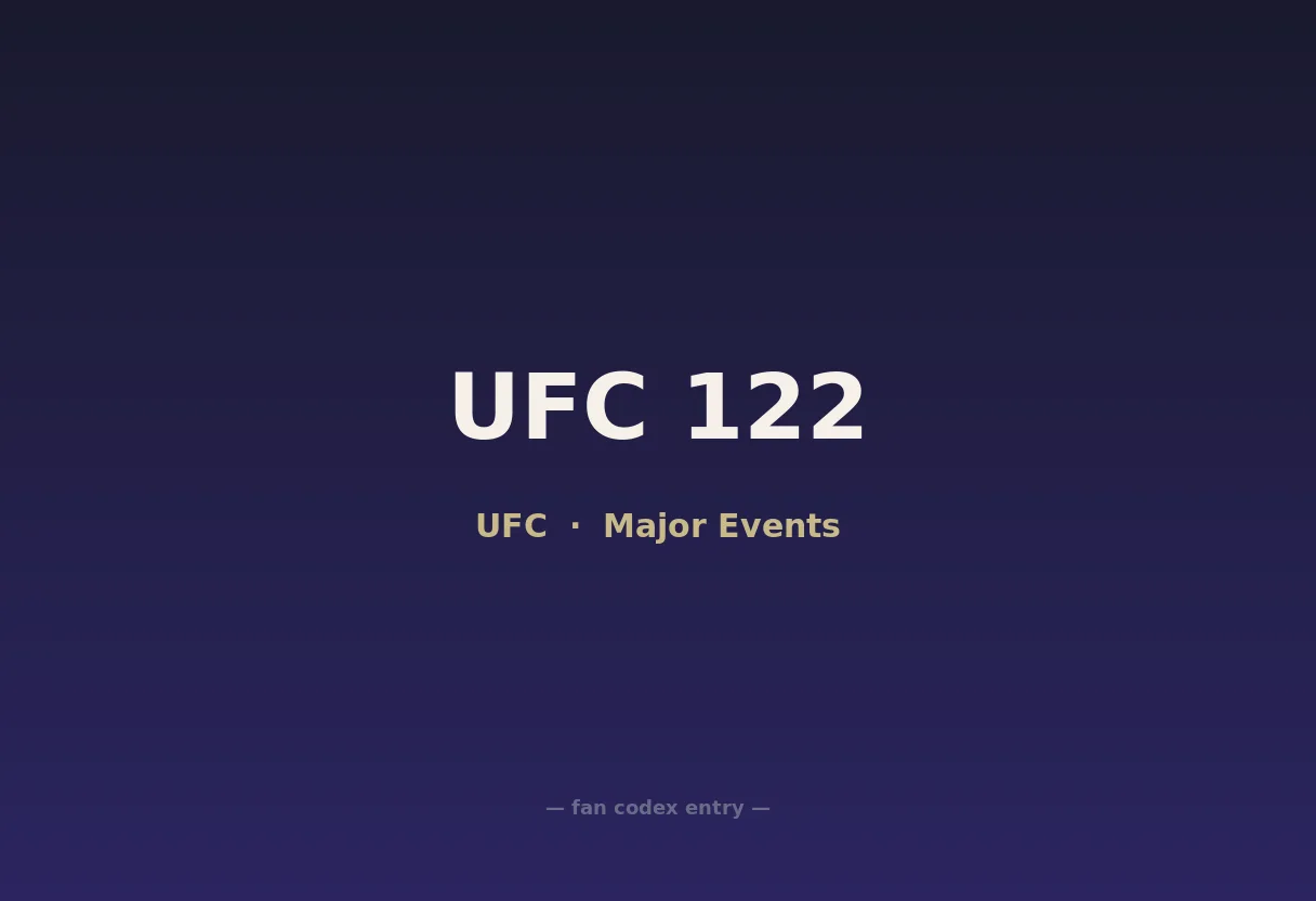 UFC 122