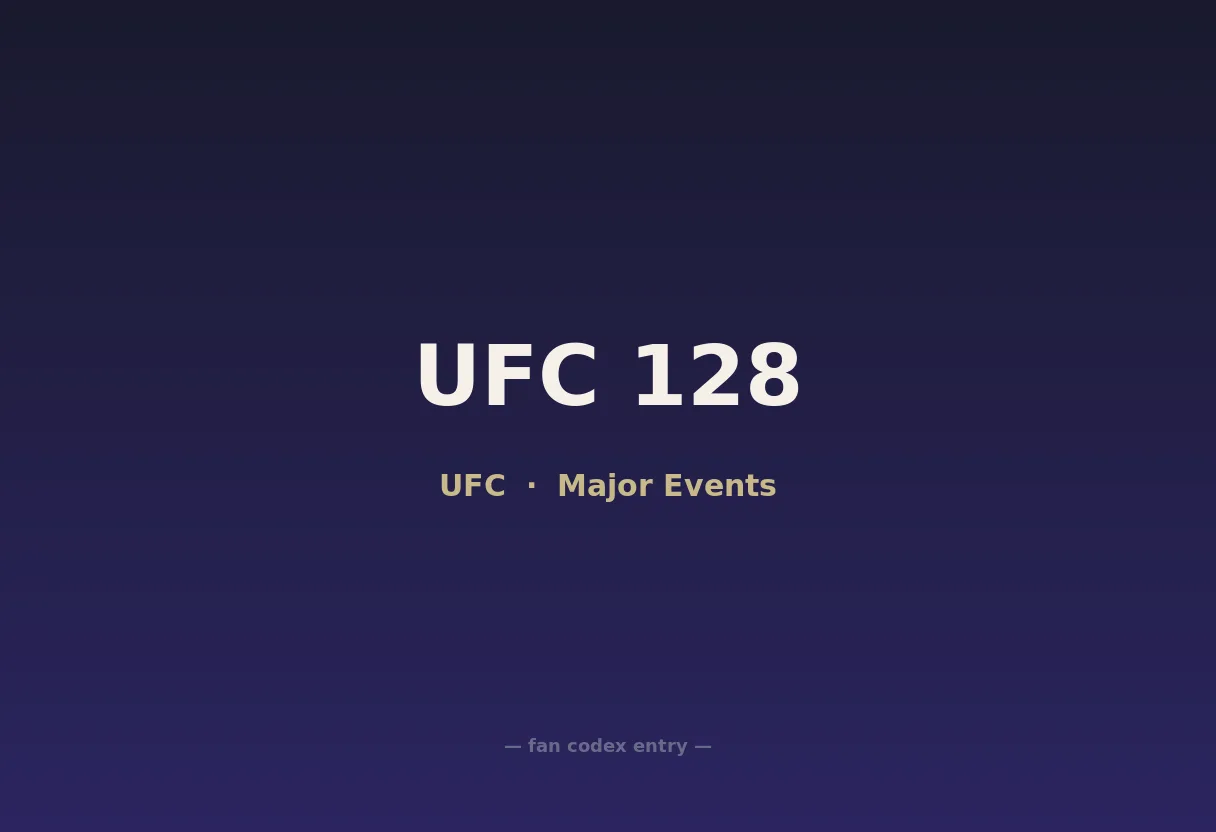 UFC 128