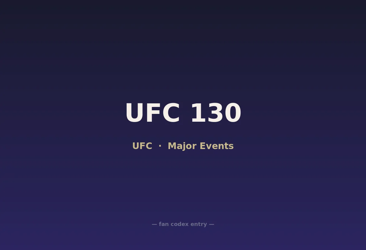 UFC 130