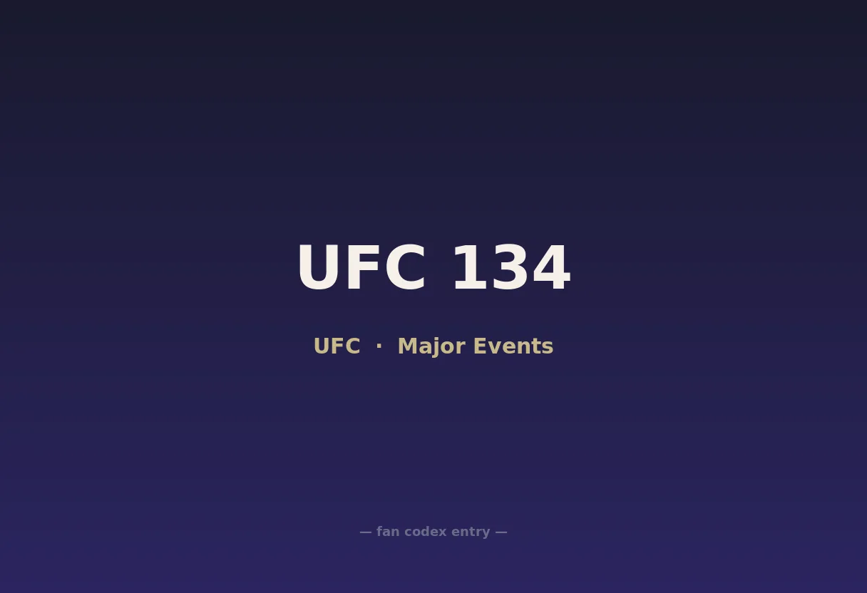 UFC 134