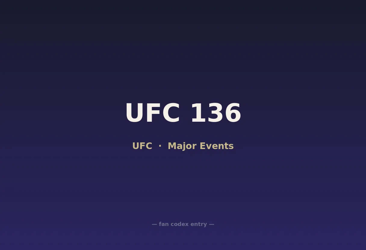 UFC 136