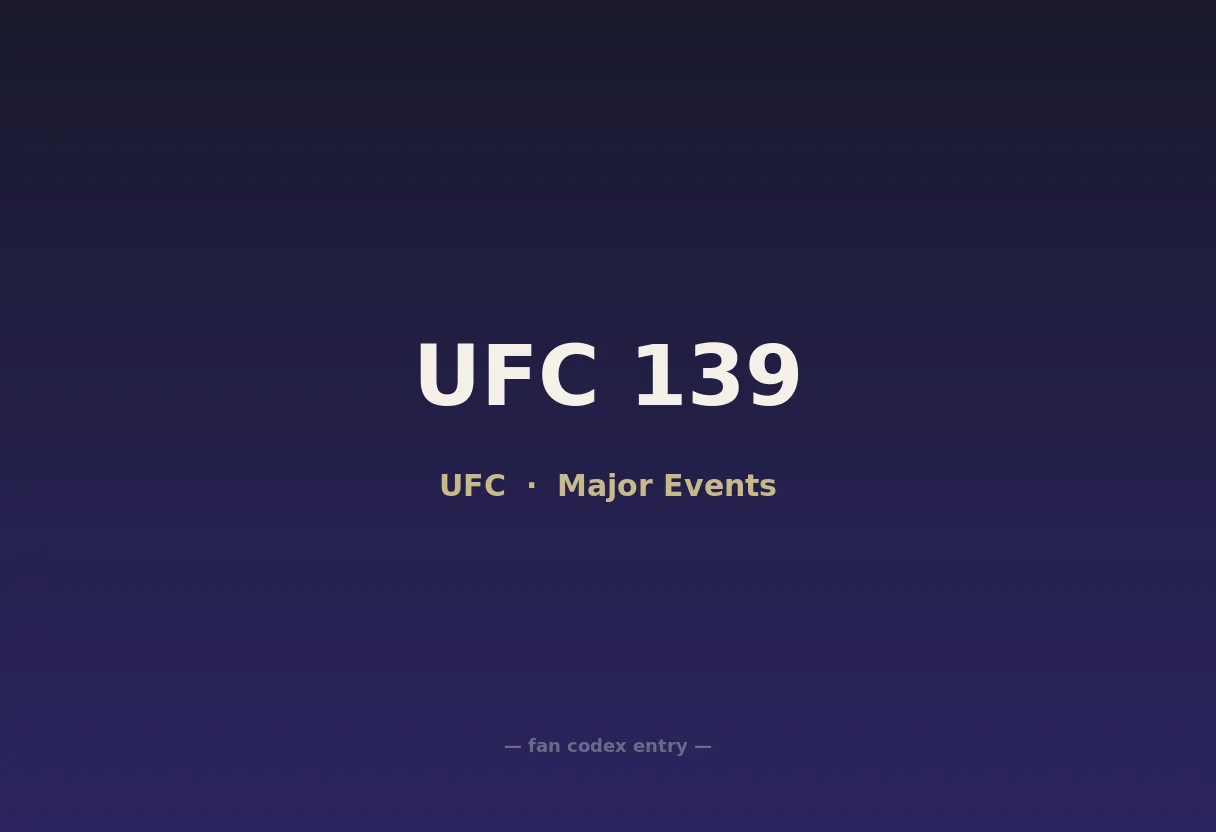 UFC 139