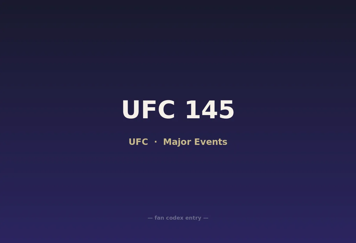 UFC 145