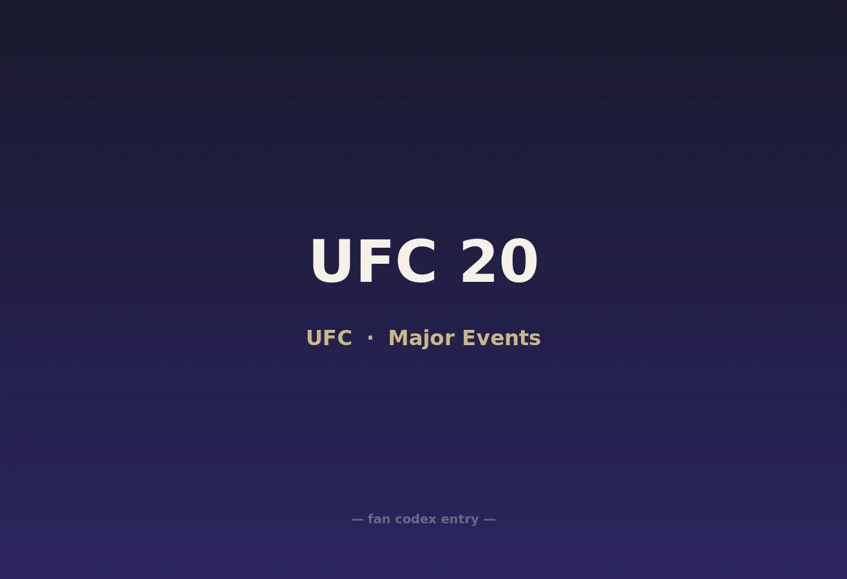 UFC 20