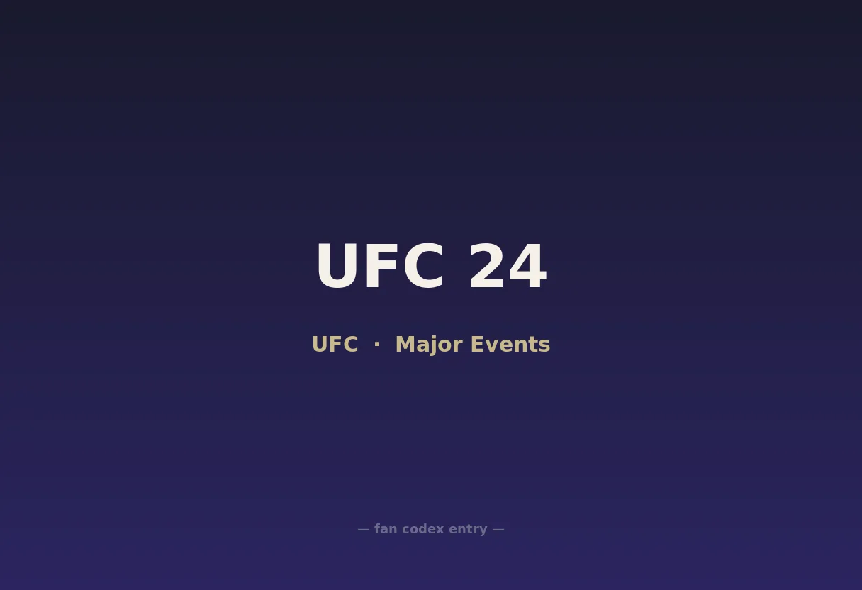 UFC 24