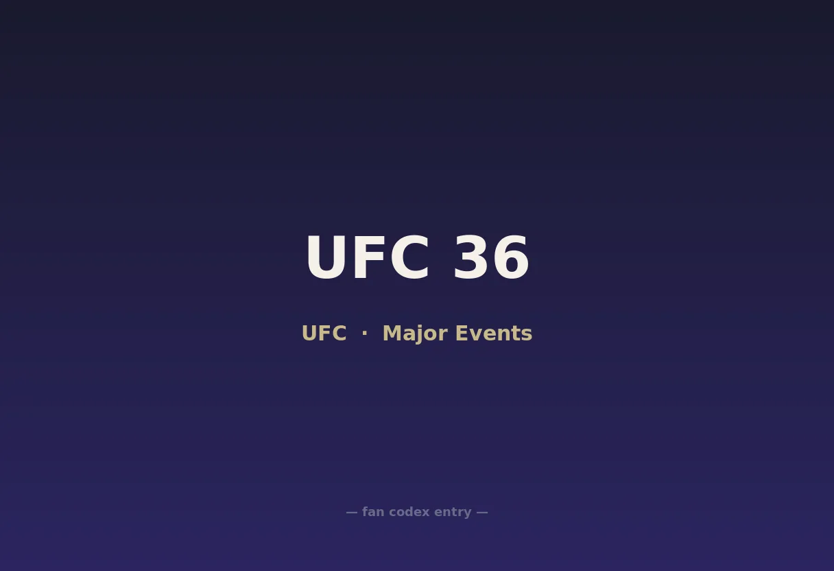UFC 36