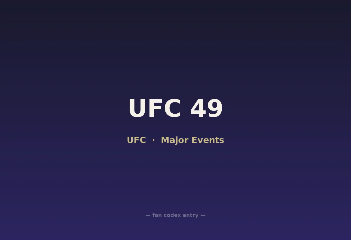 UFC 49