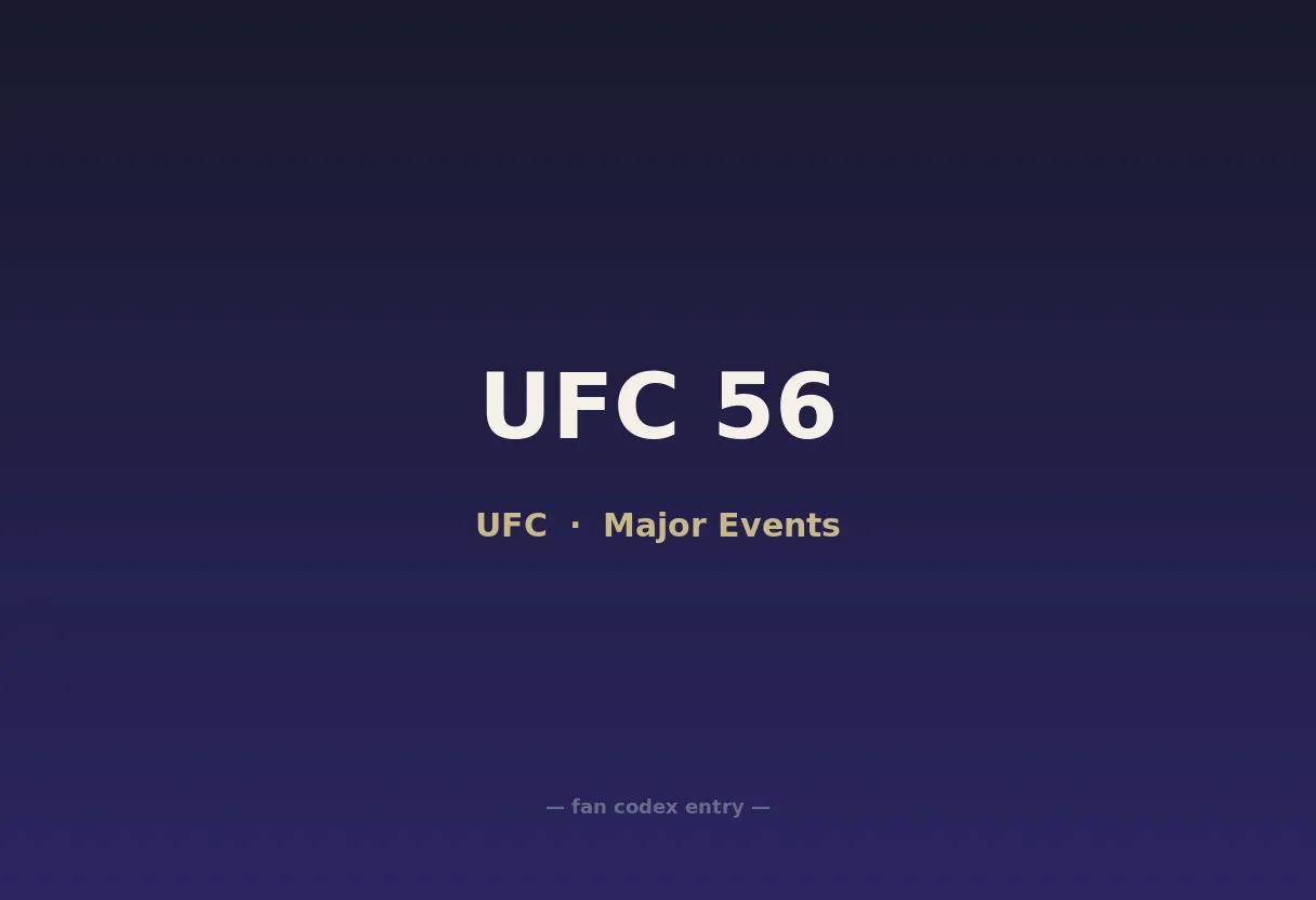 UFC 56
