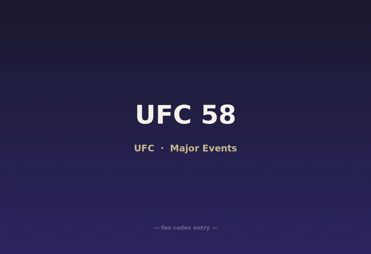 UFC 58