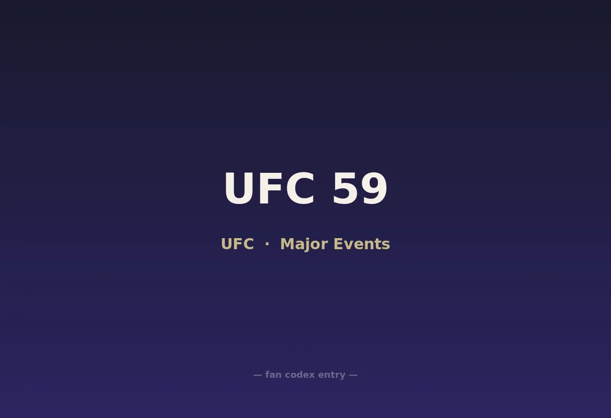 UFC 59