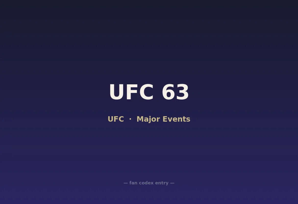 UFC 63