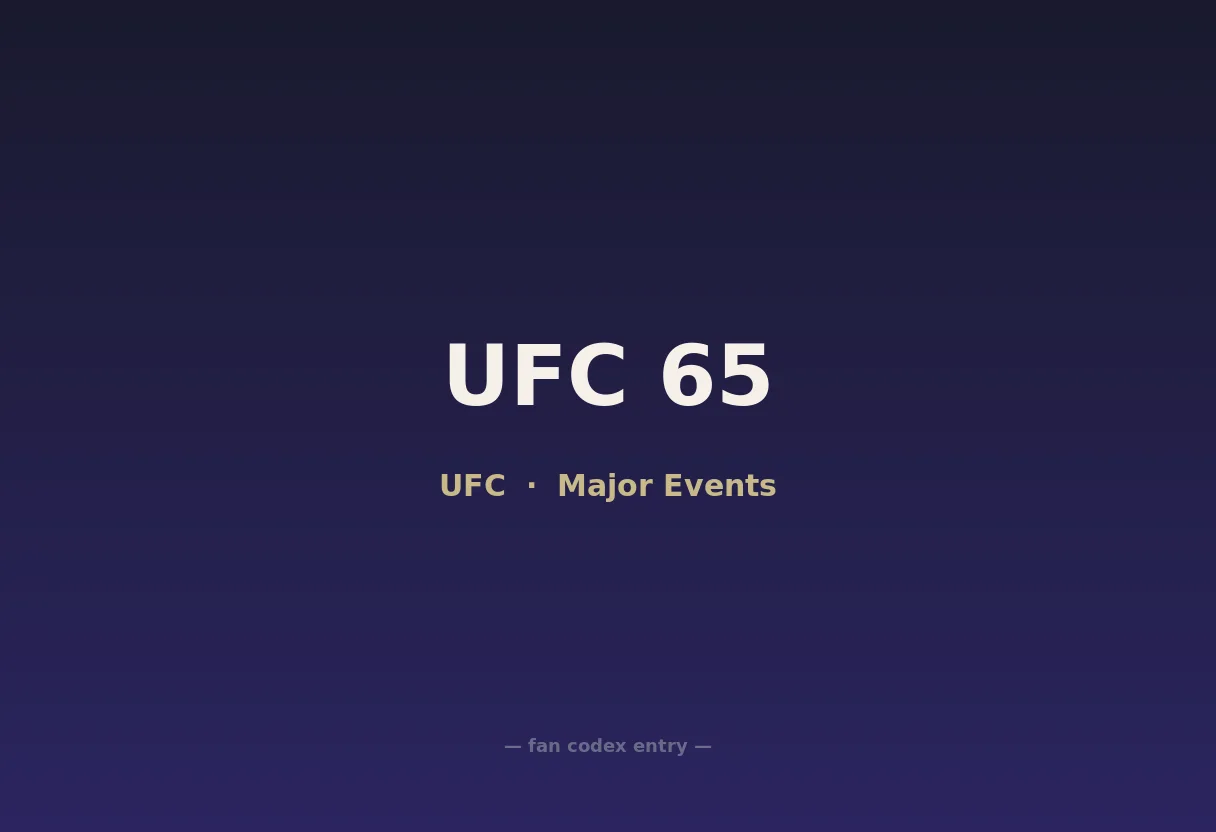 UFC 65