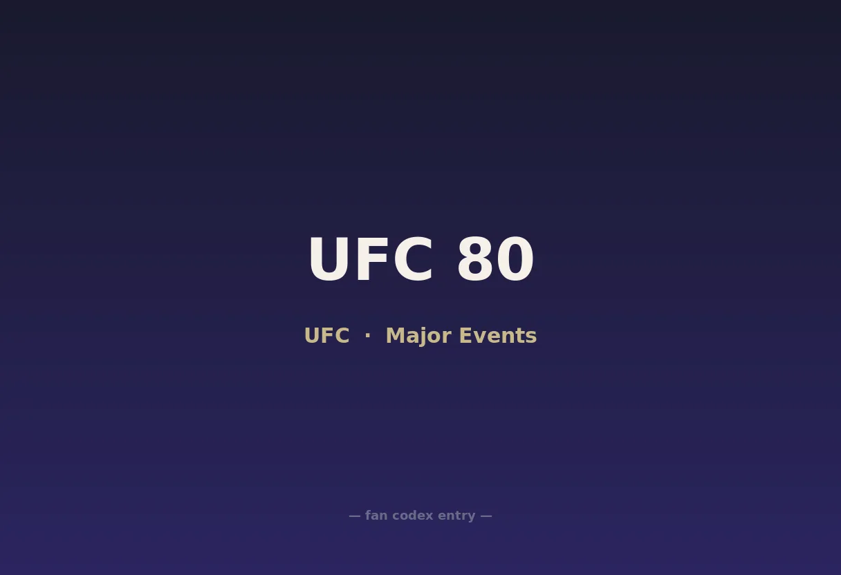 UFC 80