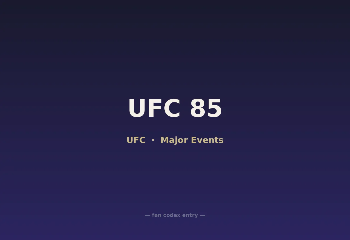 UFC 85