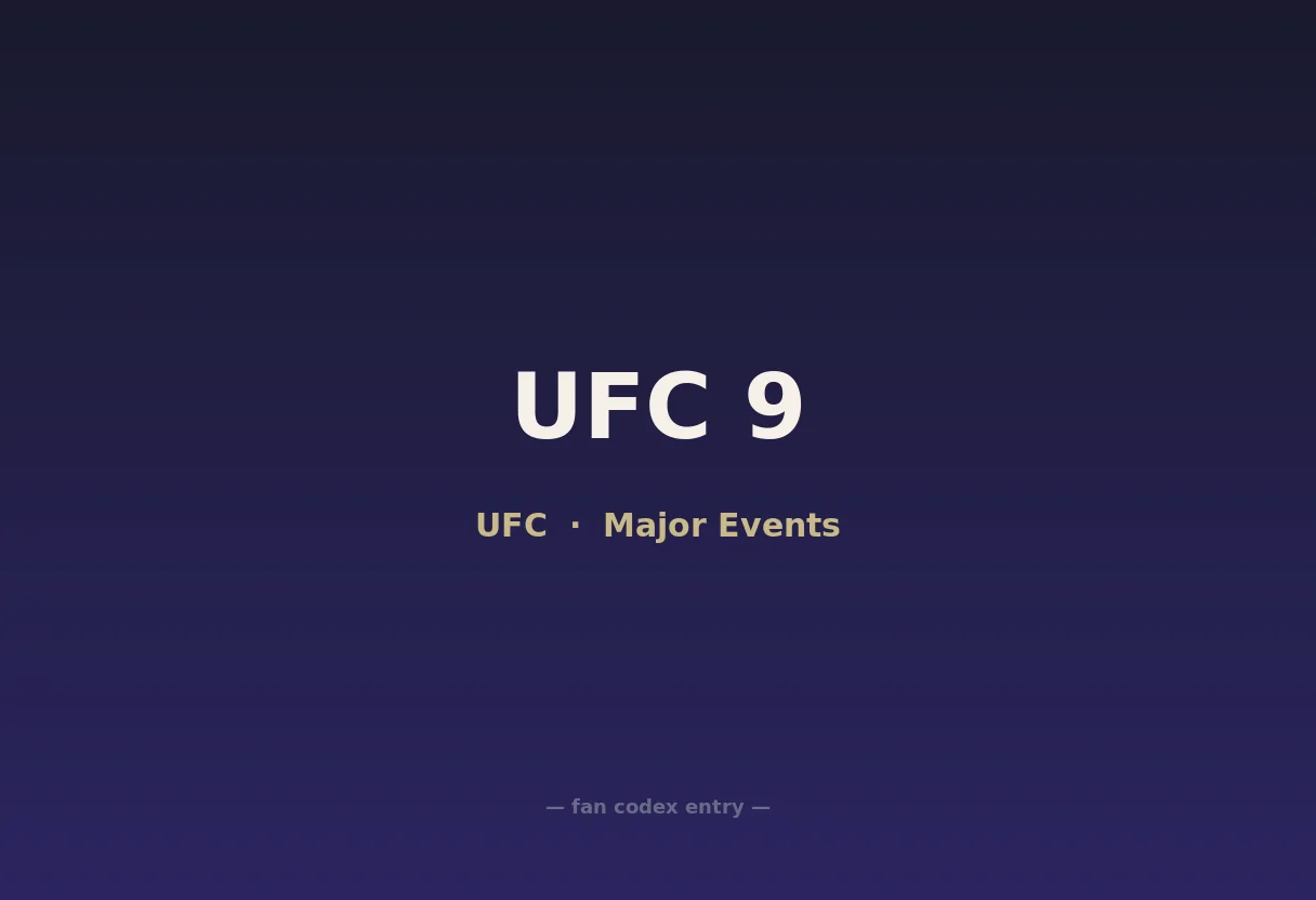 UFC 9