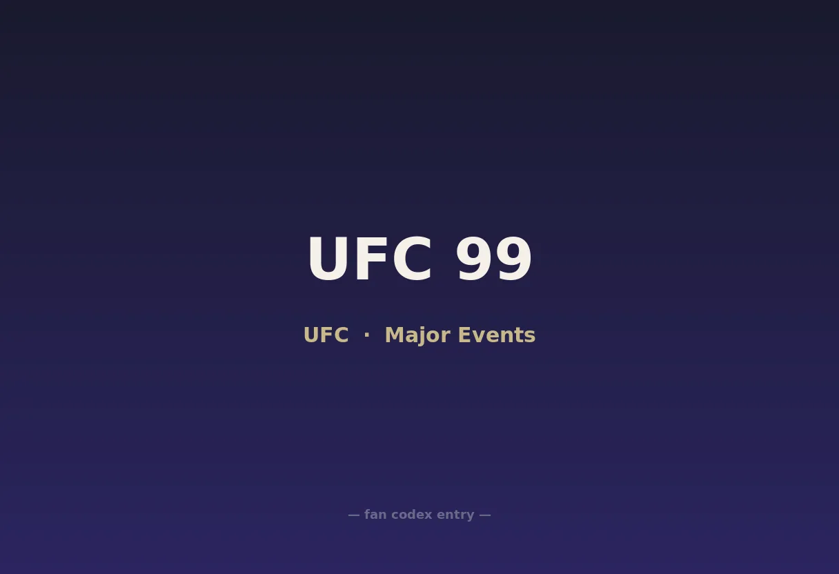 UFC 99