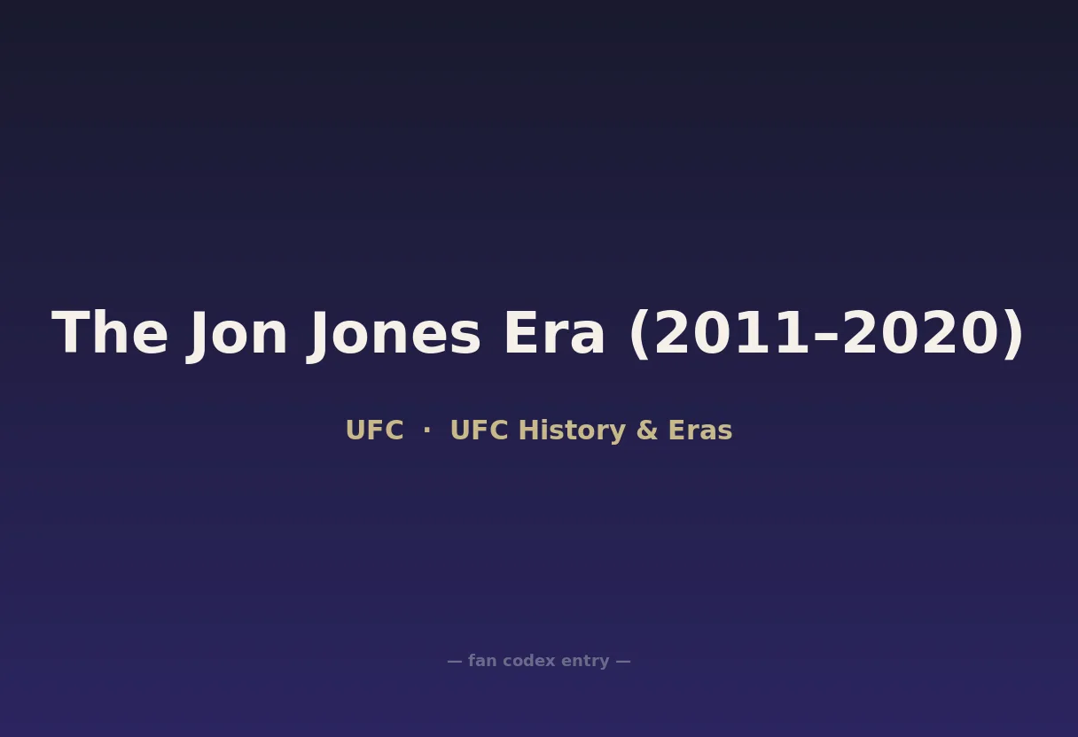 The Jon Jones Era (2011–2020)