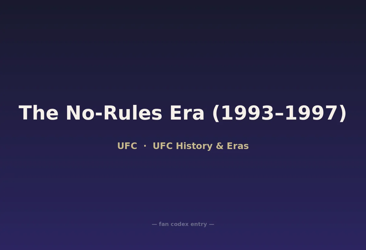 The No-Rules Era (1993–1997)