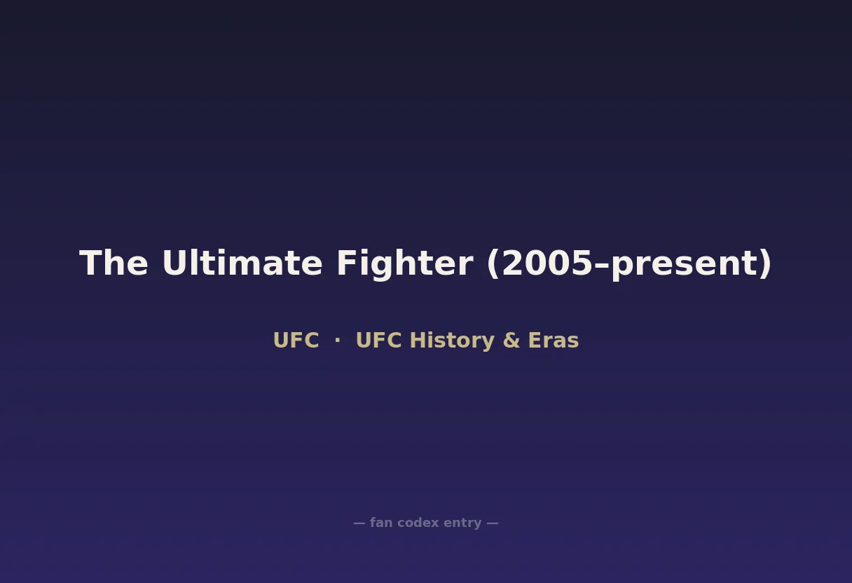 The Ultimate Fighter (2005–present)