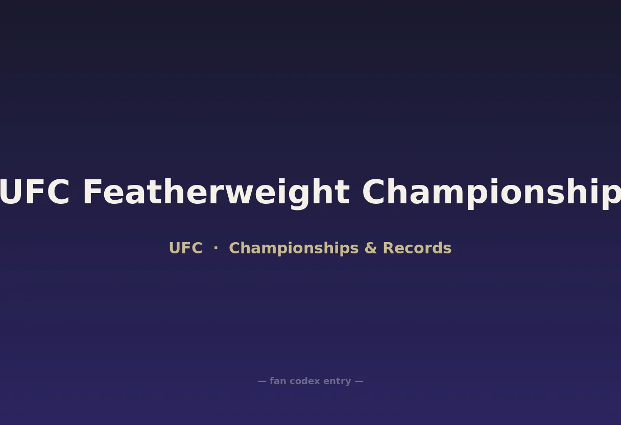 UFC Featherweight Championship