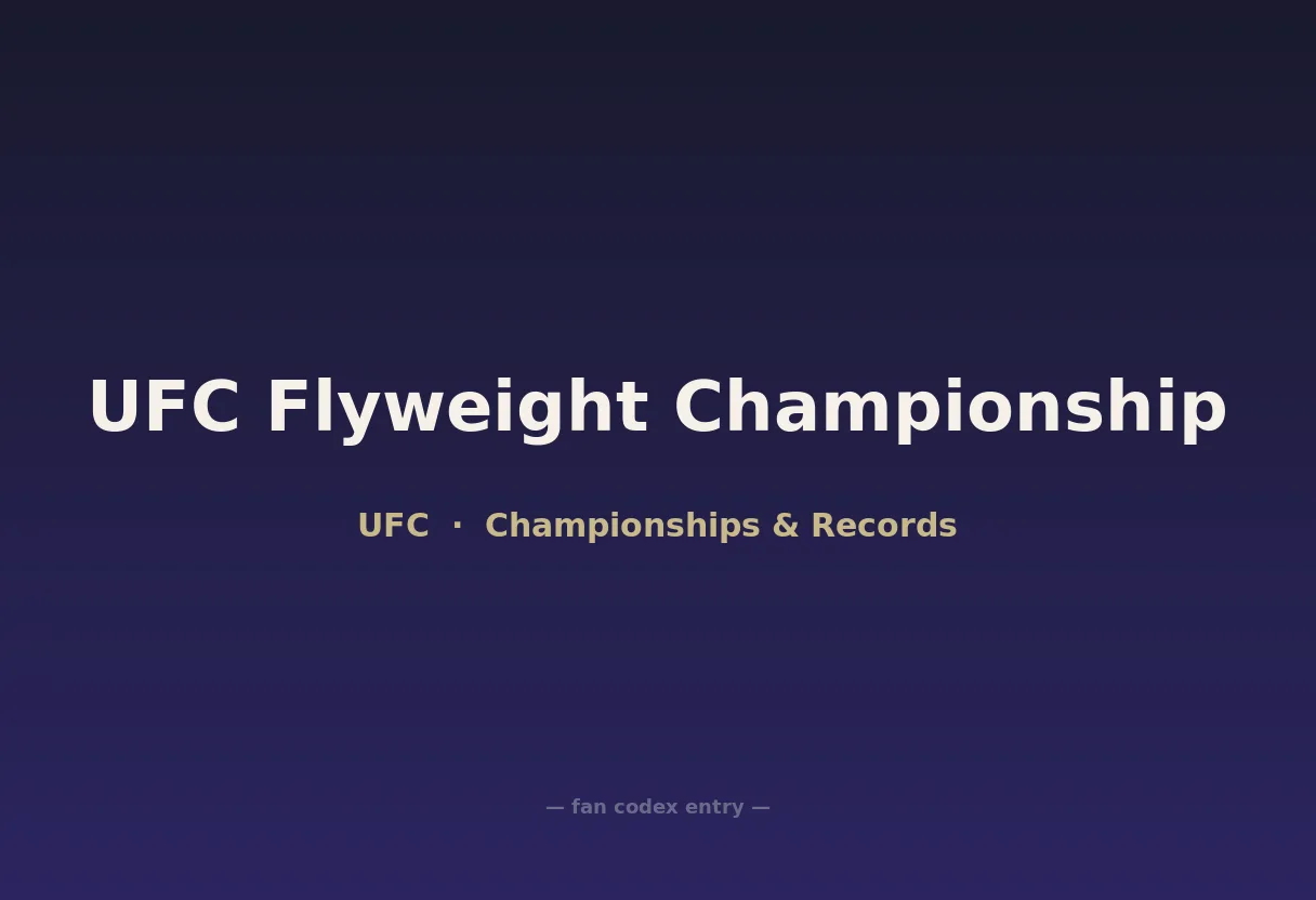 UFC Flyweight Championship