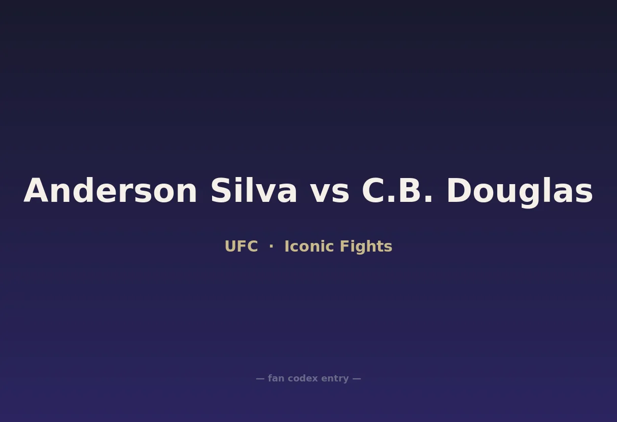 Anderson Silva vs C.B. Douglas