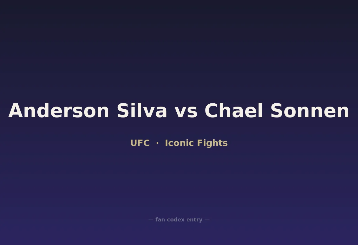Anderson Silva vs Chael Sonnen