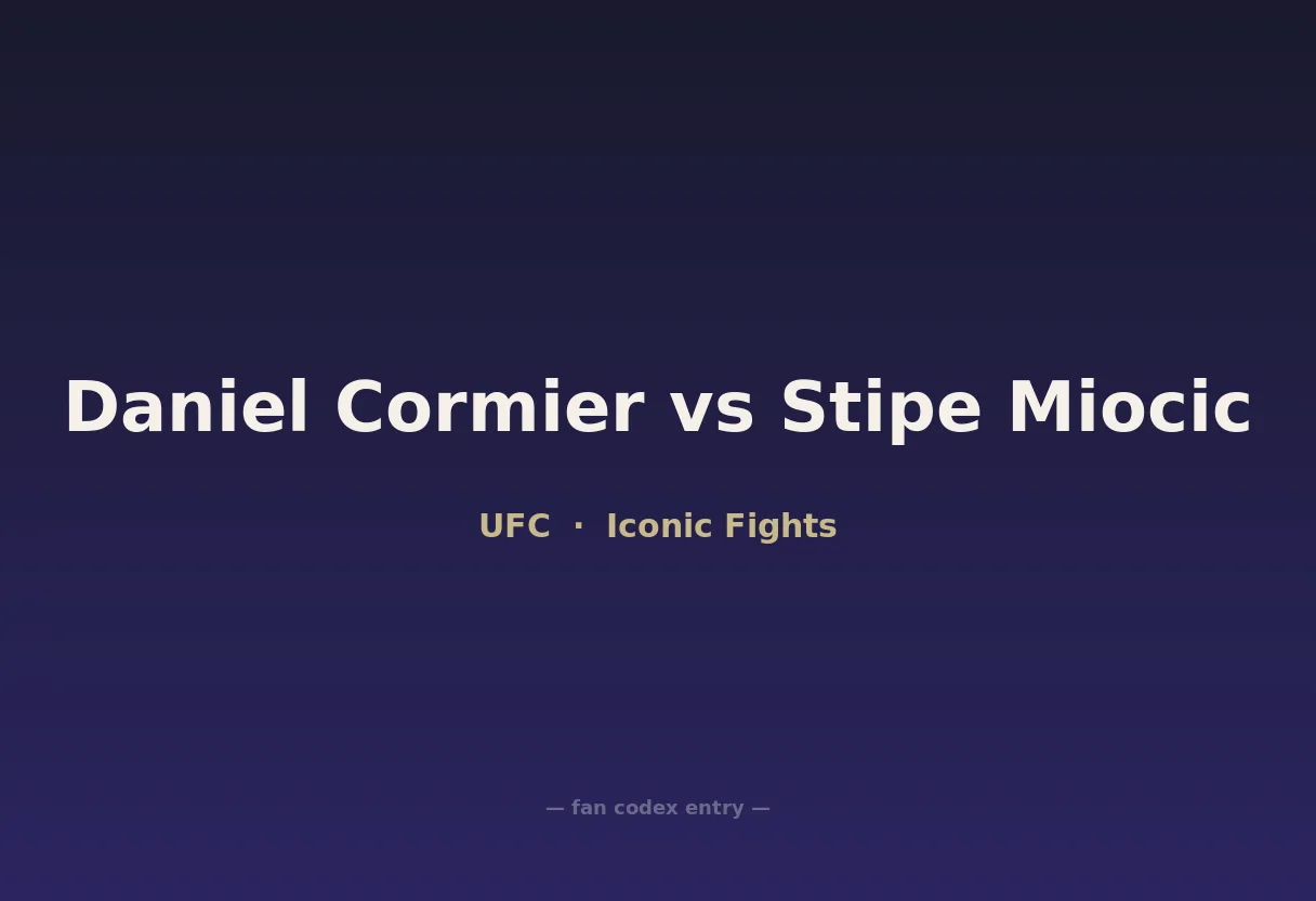 Daniel Cormier vs Stipe Miocic