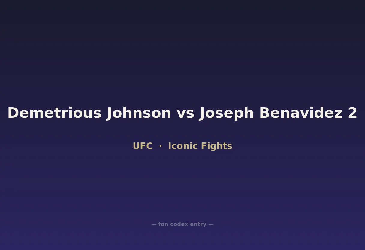Demetrious Johnson vs Joseph Benavidez 2
