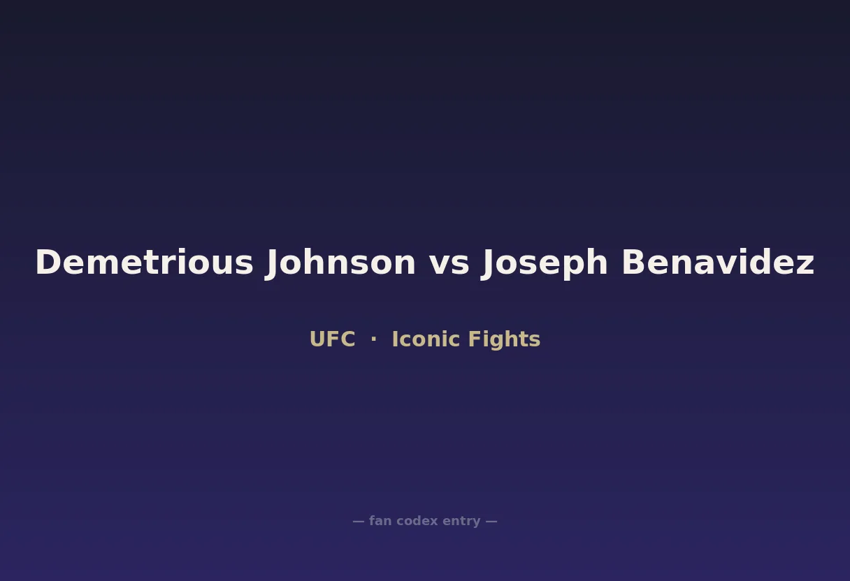 Demetrious Johnson vs Joseph Benavidez