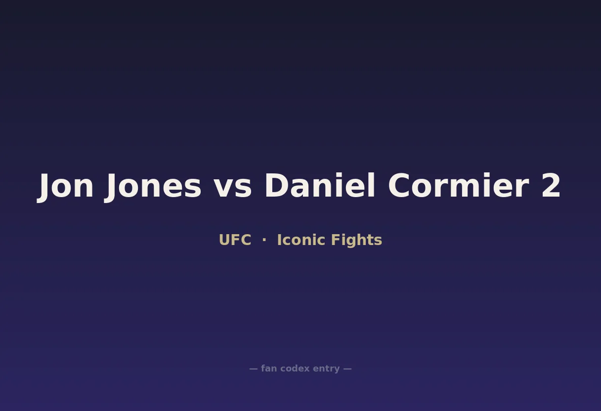 Jon Jones vs Daniel Cormier 2