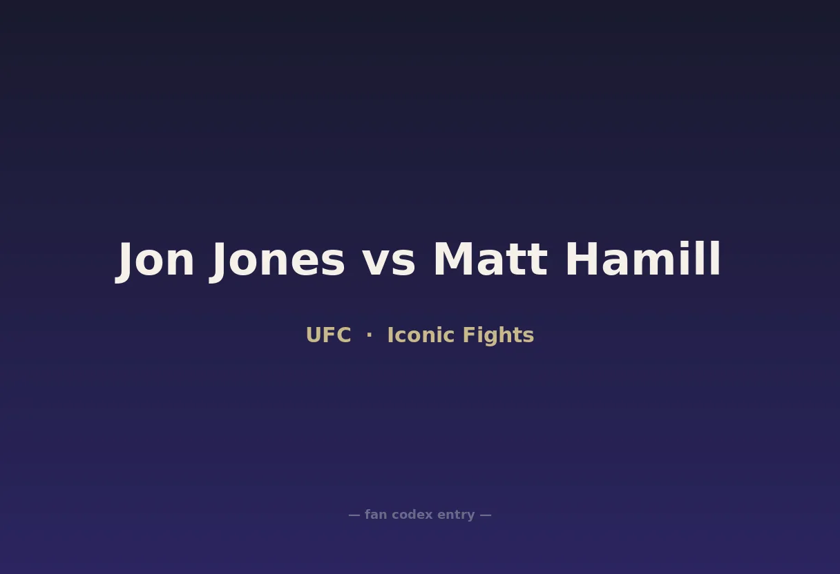 Jon Jones vs Matt Hamill
