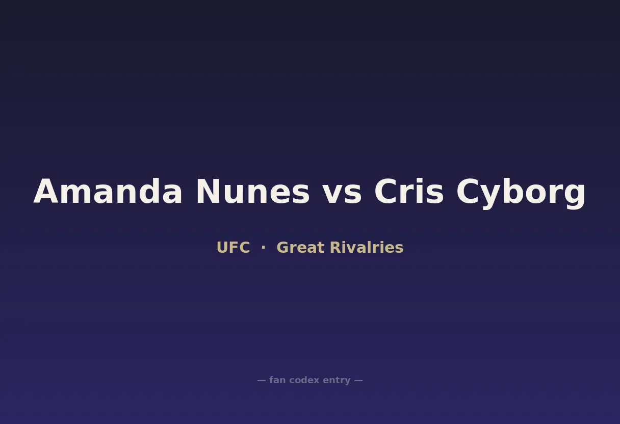 Amanda Nunes vs Cris Cyborg