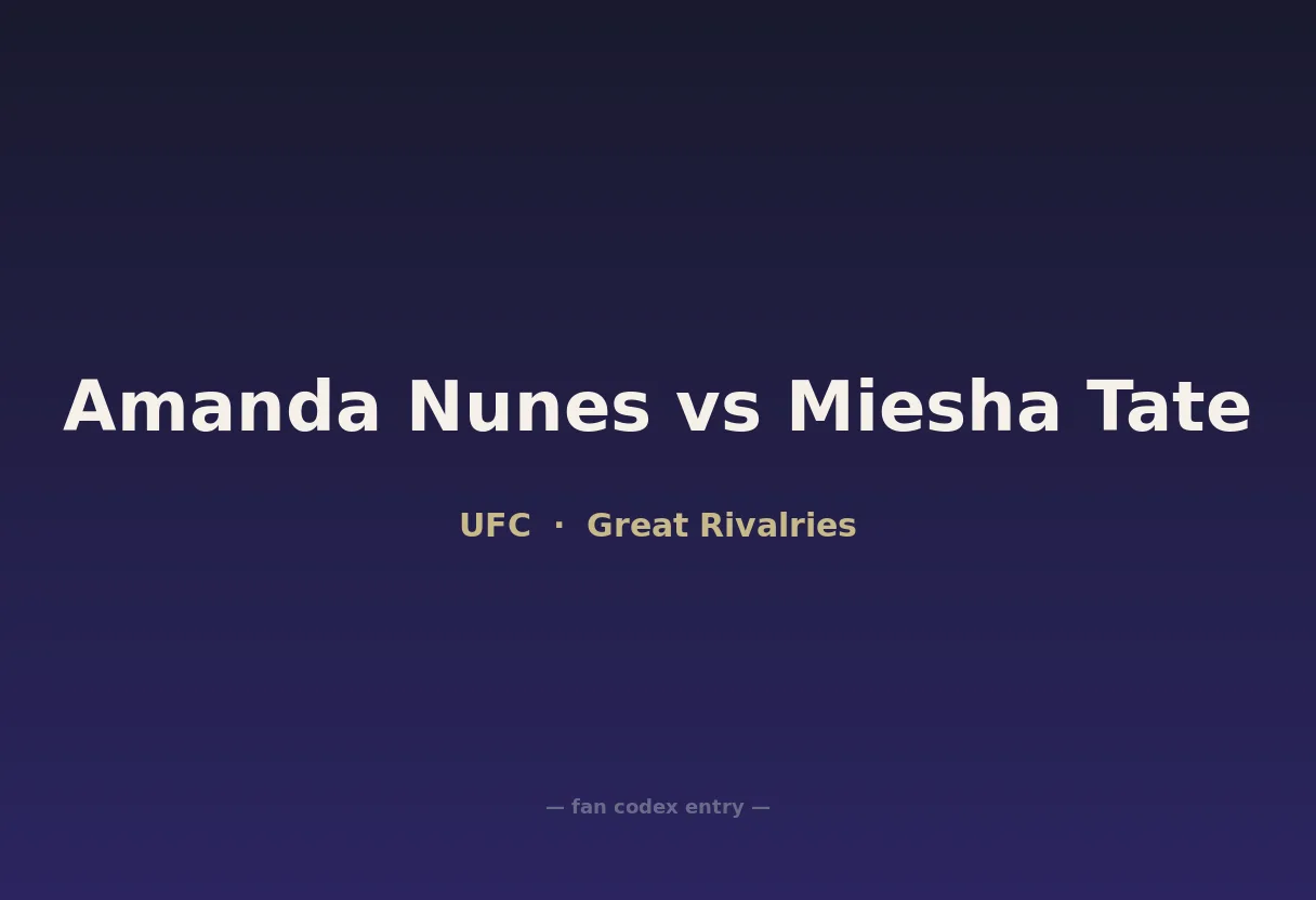 Amanda Nunes vs Miesha Tate