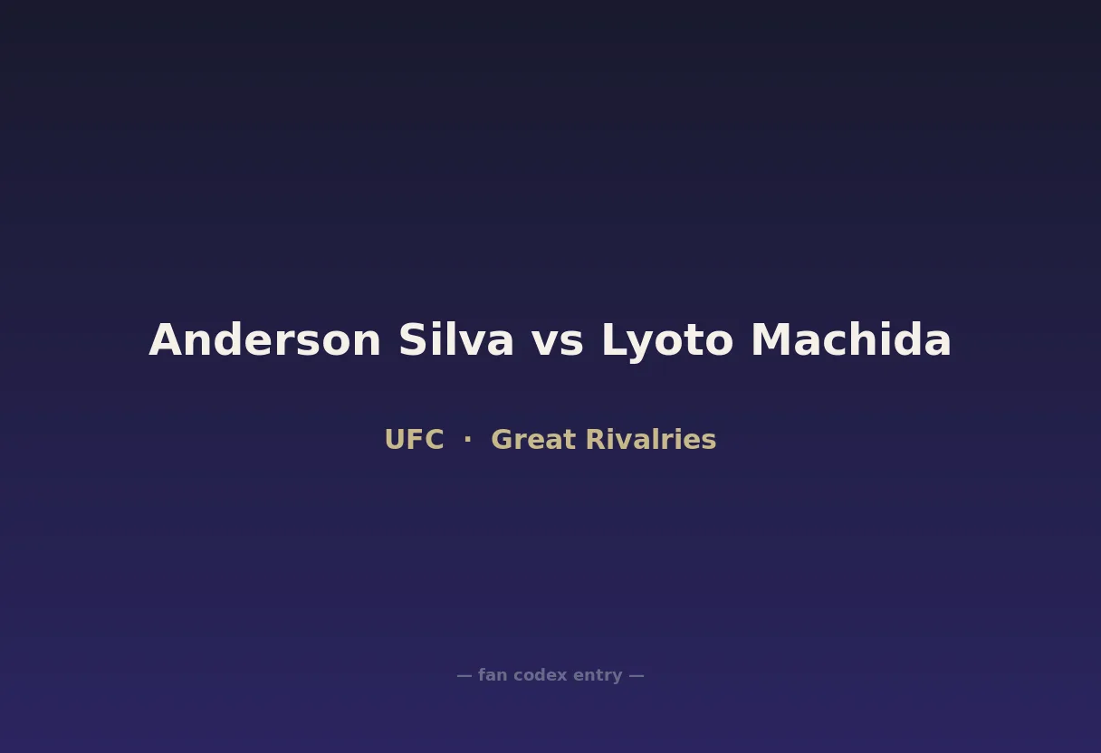 Anderson Silva vs Lyoto Machida