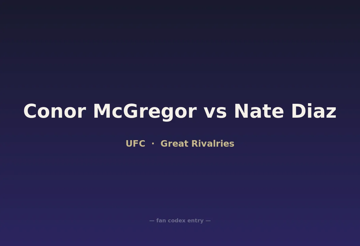 Conor McGregor vs Nate Diaz