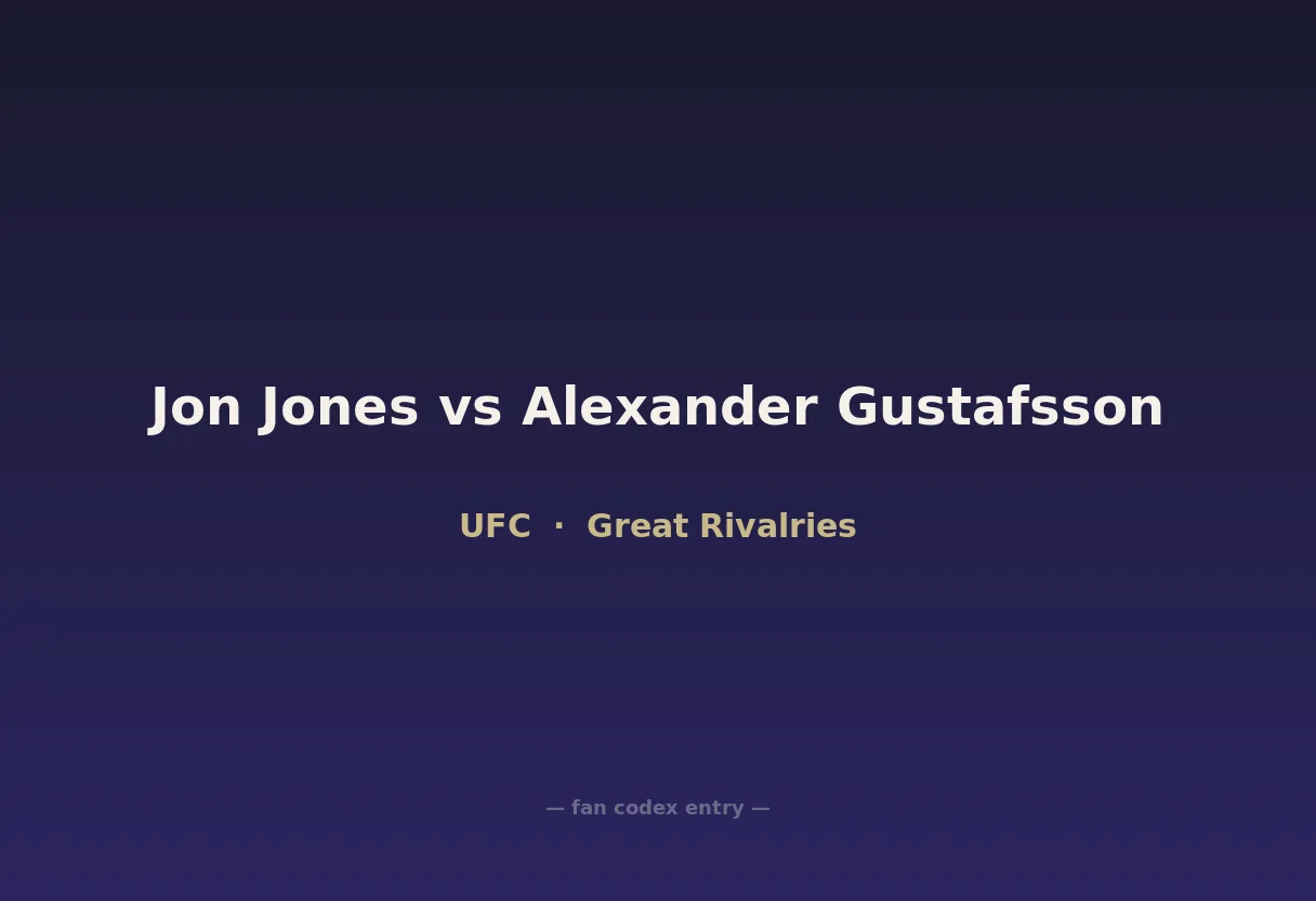 Jon Jones vs Alexander Gustafsson